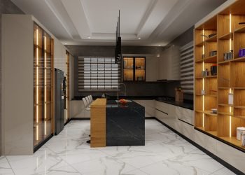 Elegant Indian Modular Kitchen Design