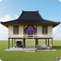 Rumah Panggung (Gaya Nusantara Umum) 30 Model & Gaya Rumah Terpopuler untuk Iklim dan Budaya Indonesia